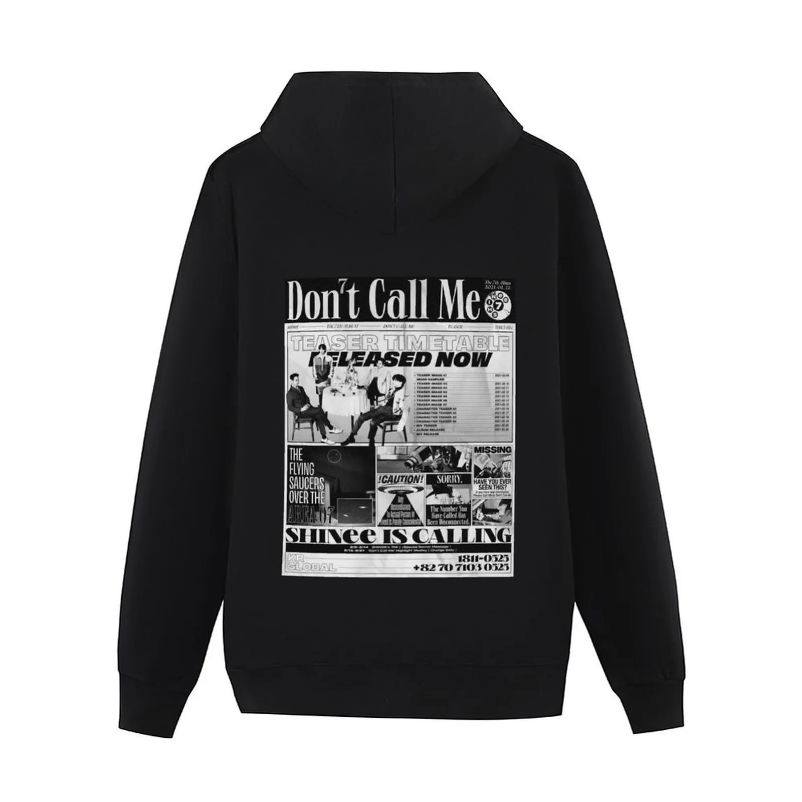 فكرة هدية ألبوم Shinee 7th ملصق Don't Call Me هدايا رائعة معطف رجالي معطف رجالي طقم تي شيرت بقلنسوة جديد
