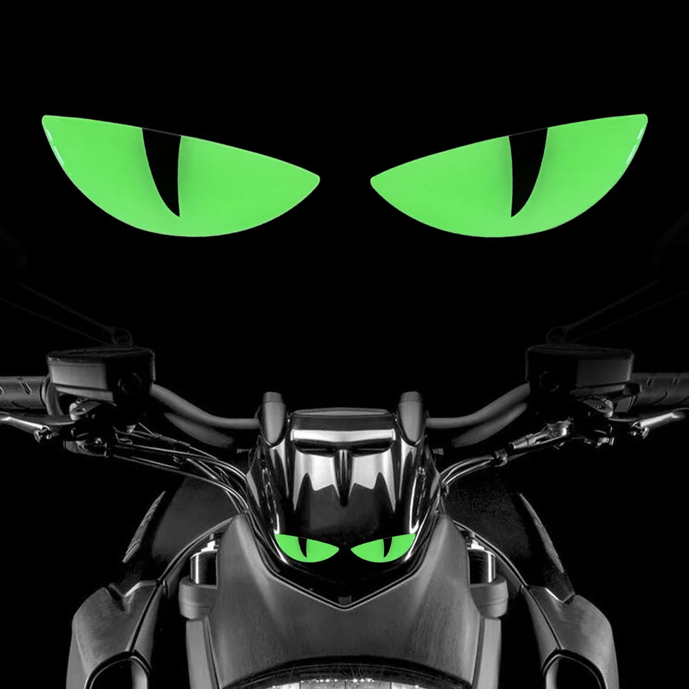 Reflective Devil's Eye Stickers For Car and Motorcycle Decor Improves Night visibility Safety Durability Fashion