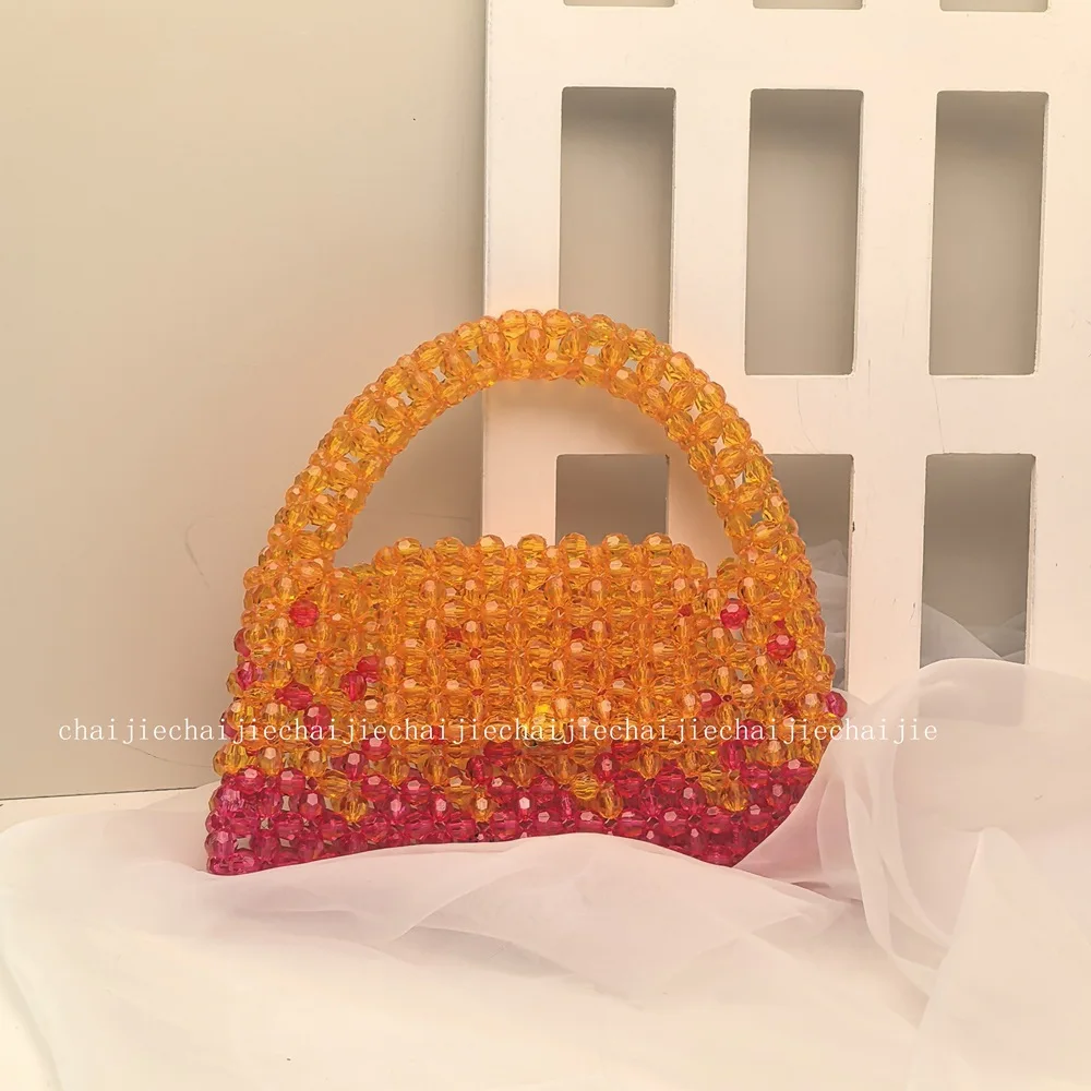 

Women's Handbag Top-Handle Party Banquet Bag for Ladies Originality 2024 New Fashion Gradient Colors Can Be Customized Handmade