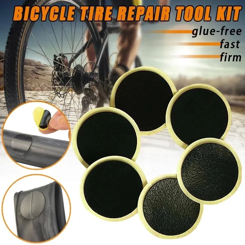 10/20/30Pcs Bicycle Glue-free Tire Patches Tool Quick Repairing Tyre Protection Patch Adhesive Quick Drying Bike Accessories