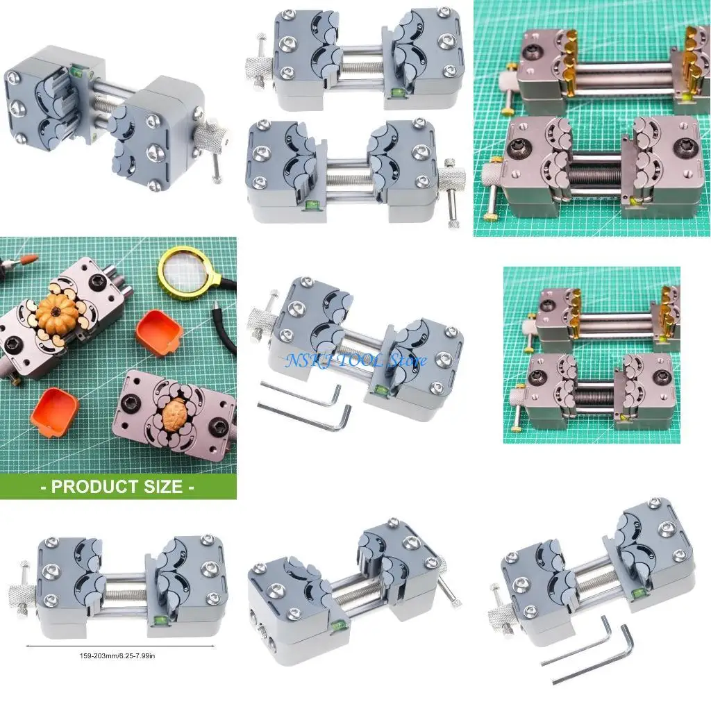 

L8RC Portable Metalworking Vise Tool with Rotating Anvil Platform for Accuracy Crafting and Small Repairs