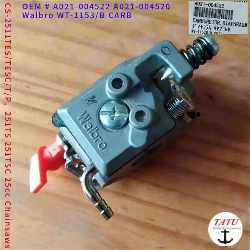 

CS-2511TES CARBURETOR WALBRO WT1153 A021004520 A021004553 WT1155 FOR ECHO CS-2511TESC CS-2511WES SHINDAIWA 251TS 251TSC 251WS