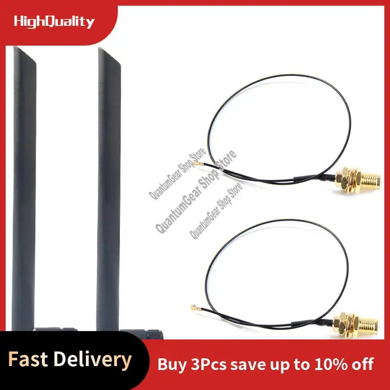 

Двухдиапазонная беспроводная Wi-Fi антенна 6Dbi RP-SMA + DMF4 косичка для AX200 AC9260 NGFF M.2 беспроводная карта модули WIFI/WLAN-A32R