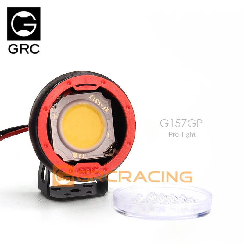 GRC 1/10 シミュレーション クライミング 22mm 円形スポットライト プロ強力 LED/麦わら帽子ヘッドライト #   G157GP/GS型