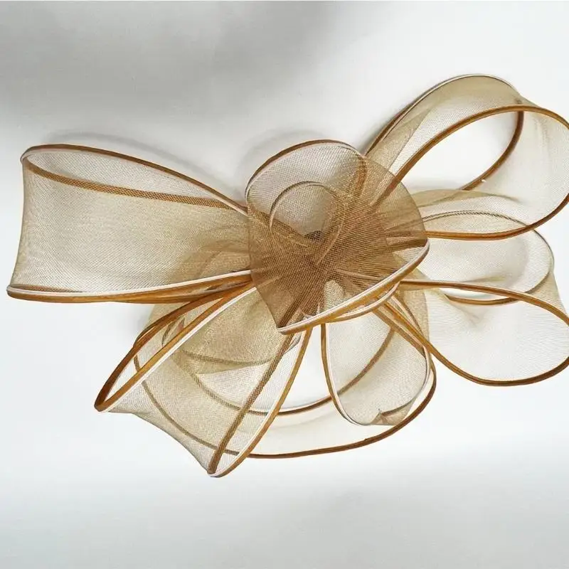 39BD Ribbon Flapper Barrettes Übergroßer Kopfschmuck 1920er Jahre Kunst Haarschmuck Haarspange – Detail 4
