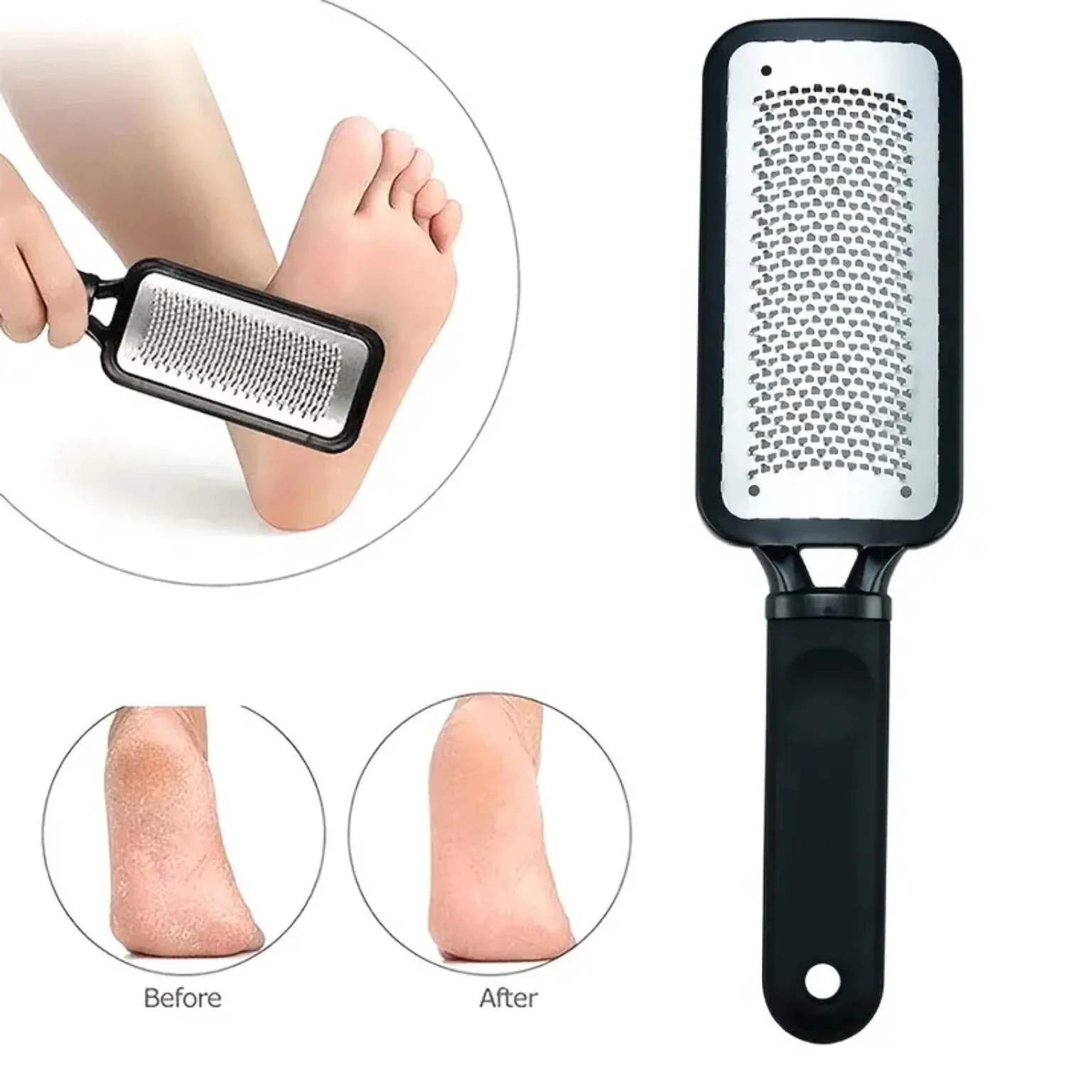 Stainless Steel Colossal Foot Rasp - Professional Callus Remover Kit for Men & Women - Effective Pedicure Tool for Smooth Feet