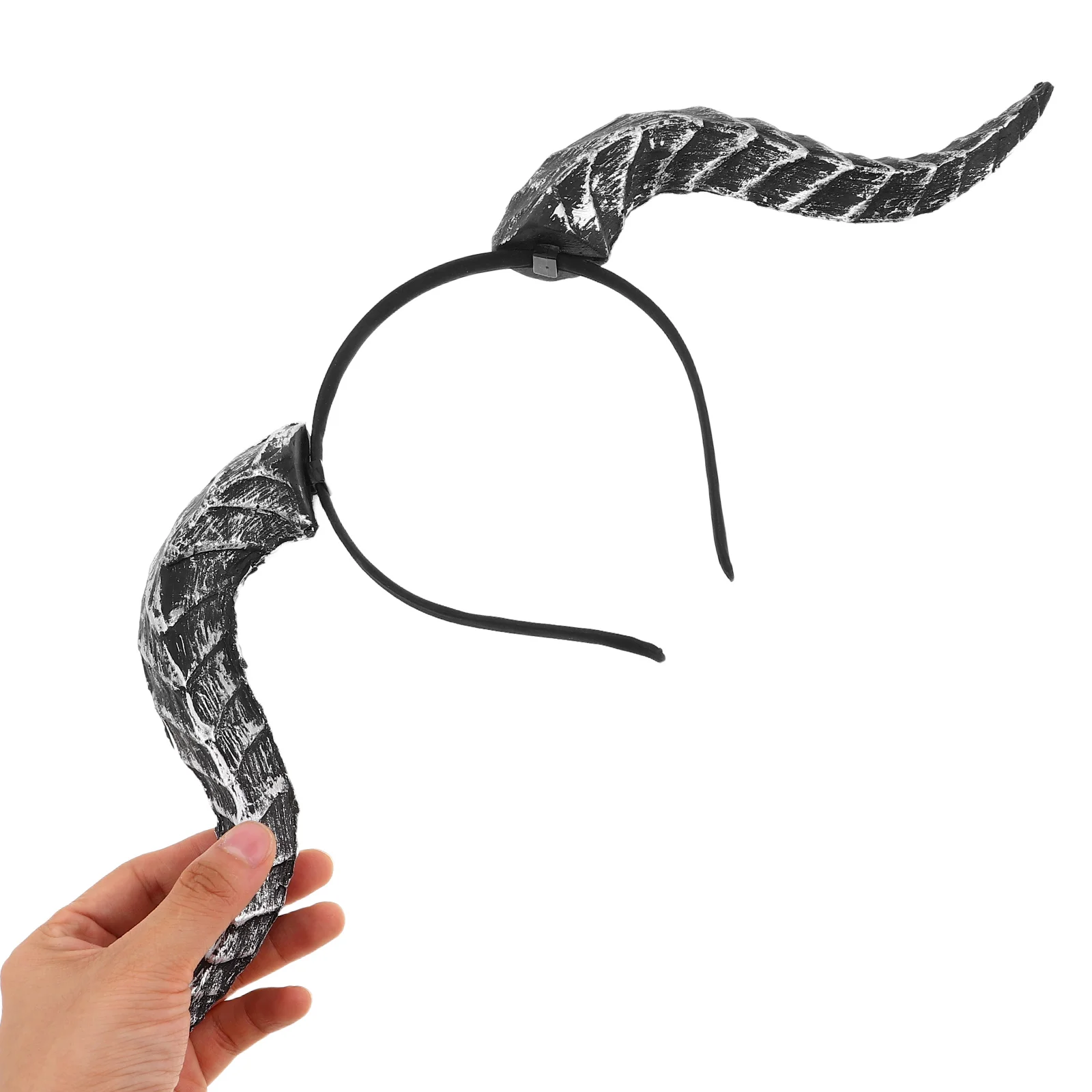 

Demon Horn Headband Detachable Gothic Headdress For Halloween Cosplay Masquerade Party Costume Accessory Women Men