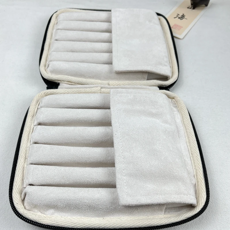 High-end Xizhen Woven Pencil Case Original Design Fabric Stationery Storage Bag 12-Hole Pencil Pouch 17X15.5CM