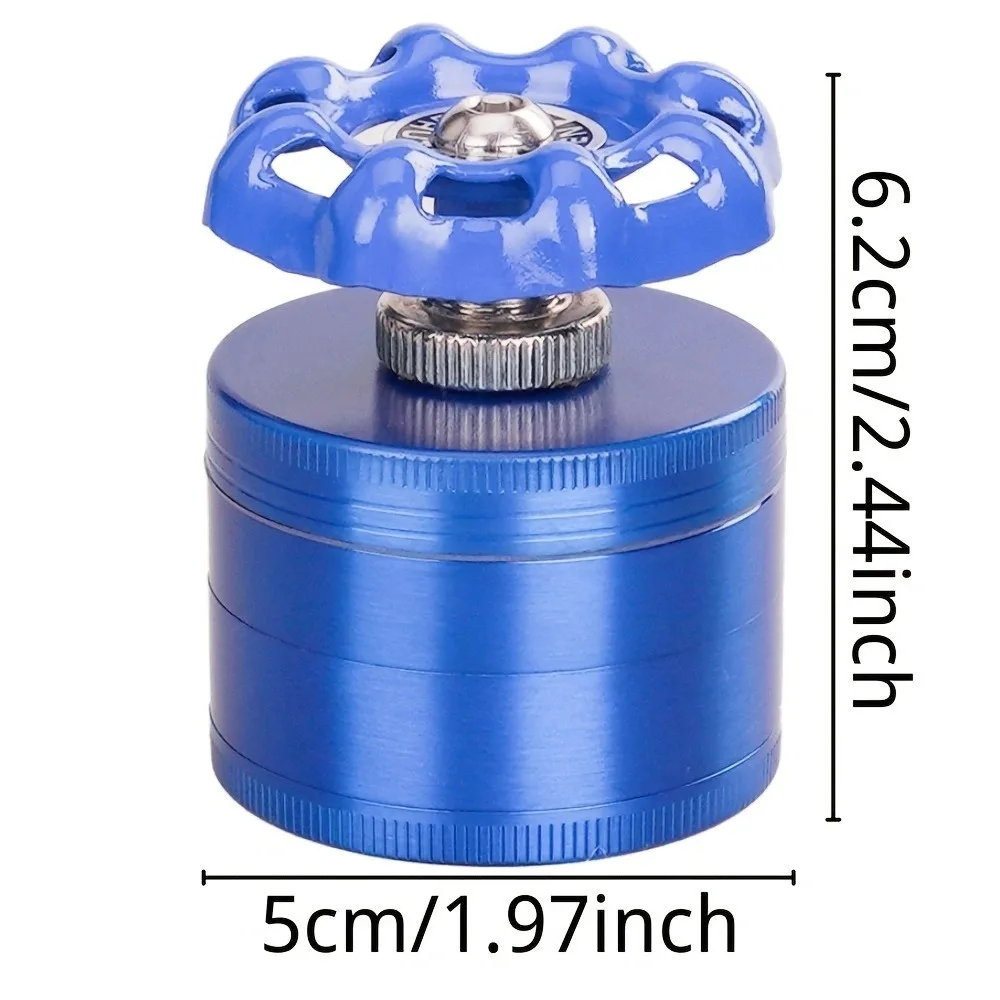 50mm Faucet Shape 4 Layer Metal Manual Tobacco Herb Grinder Spice Crusher Portable Smoking Accessory Mens Gift