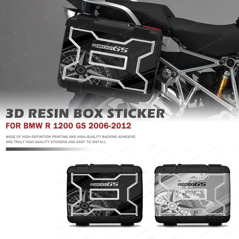 

For BMW R 1200 GS R 1200GS 2006-2012 Motorcycle Vario Case Sticker Side Boxes Panniers Luggage Protection Decals