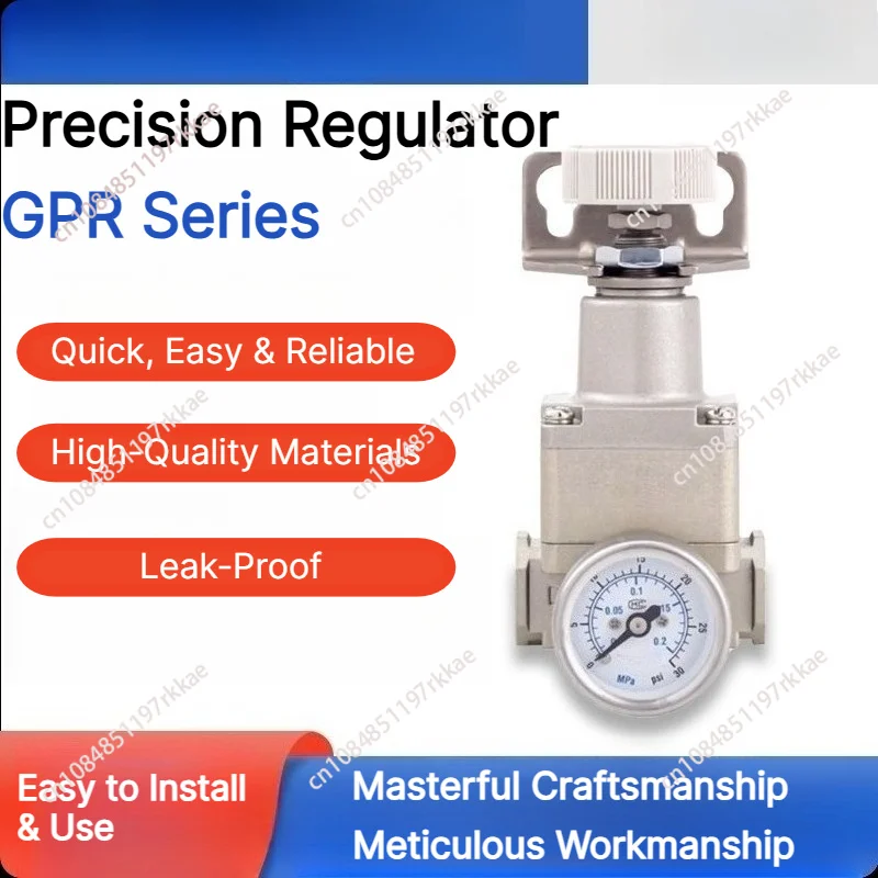 GPR20006L GPR30008H GPR40010L Precision Air Regulator High Accuracy Pneumatic Pressure Reducing Valve with Gauge