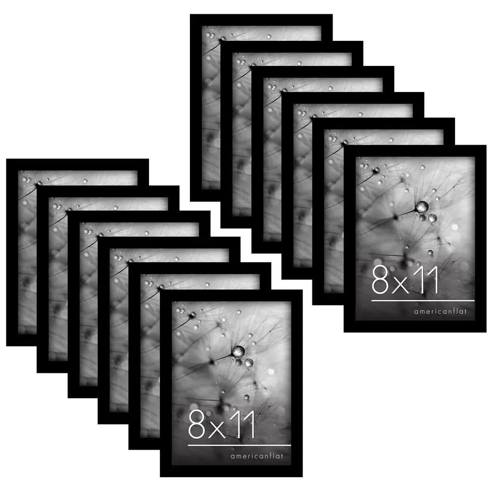 

Набор из 12 фоторамок 8x11 с полированным плексигласом, коллекция Signature, с рамкой из инженерной древесины для фотографий