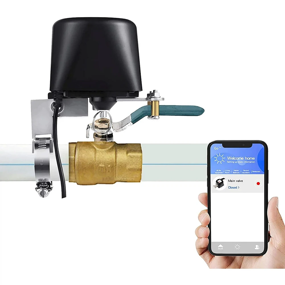 

Управление клапаном Wi-Fi, управление водяным клапаном, 12 В, 2,4 ГГц, 65*70 мм, черный пластик, обустройство дома для газового клапана