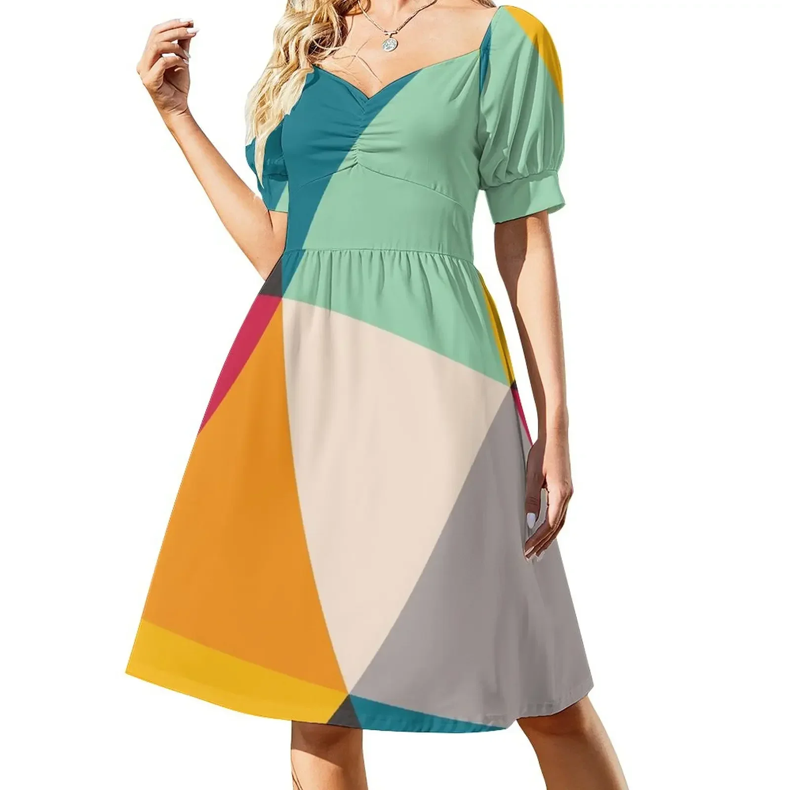 

Colourful Geometric Triangles (2012) Sleeveless Dress women's clothing summer 2025 novelties Long dresses Dress