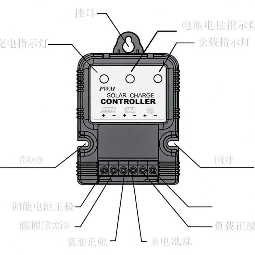 High Quality Solar Battery Regulator 6V 12V 3A 5A 10A Charge Controller Protection Unit For Off Grid Power Applications