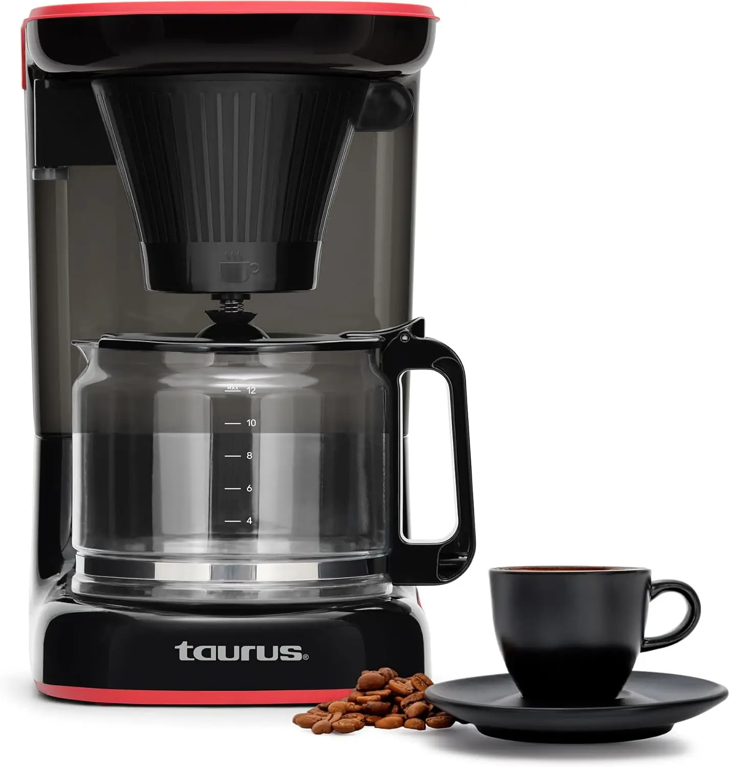 CAFÉ DE VELVET | Cafetera de goteo 1,5 L con vertido tipo regadera | Aroma y sabor intenso | Filtro lavable reutilizable