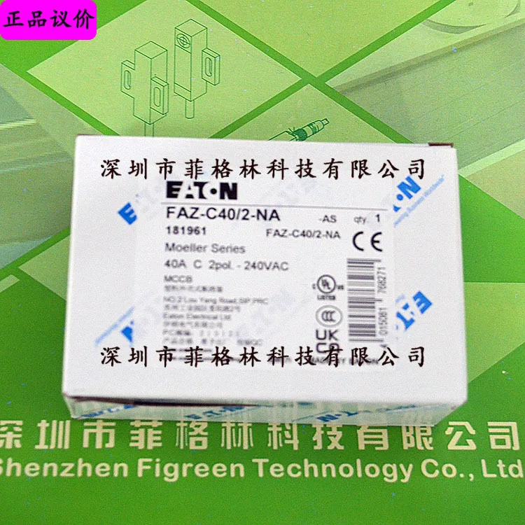 2025 [실물사진] FAZ-C40/2-NA American Eaton ETN/Muller Moeller 소형 회로 차단기
