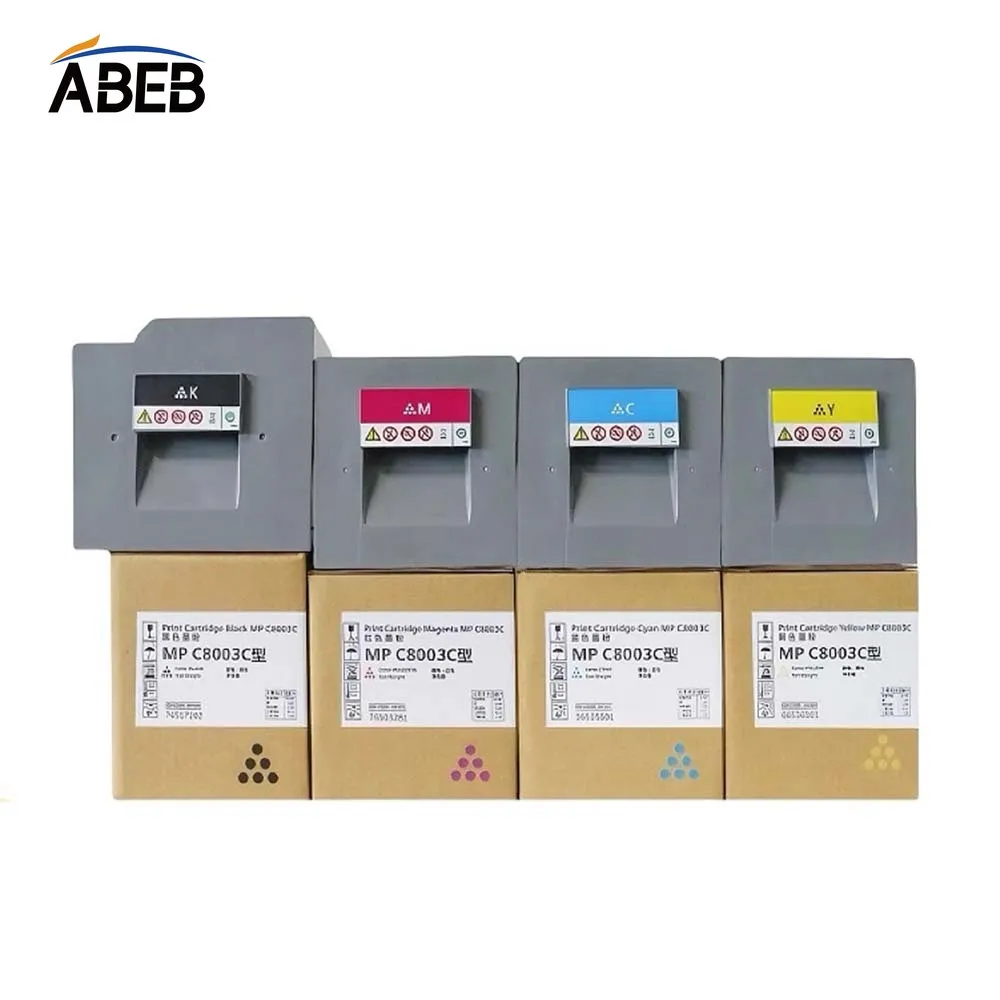 리코 MPC8003SP 6503SP IMC6500 8000 고수익 복사기 컬러 토너 BK:700g CMY:500g 용 1PCS 호환 MPC8003 토너 카트리지
