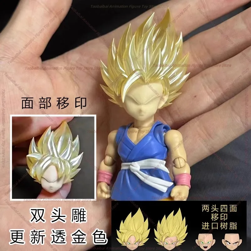 LEFMA Lao Lei GT Super Race Little Goku Head Sculpture No Body Accessories Pack Transparent/Solid Yellow