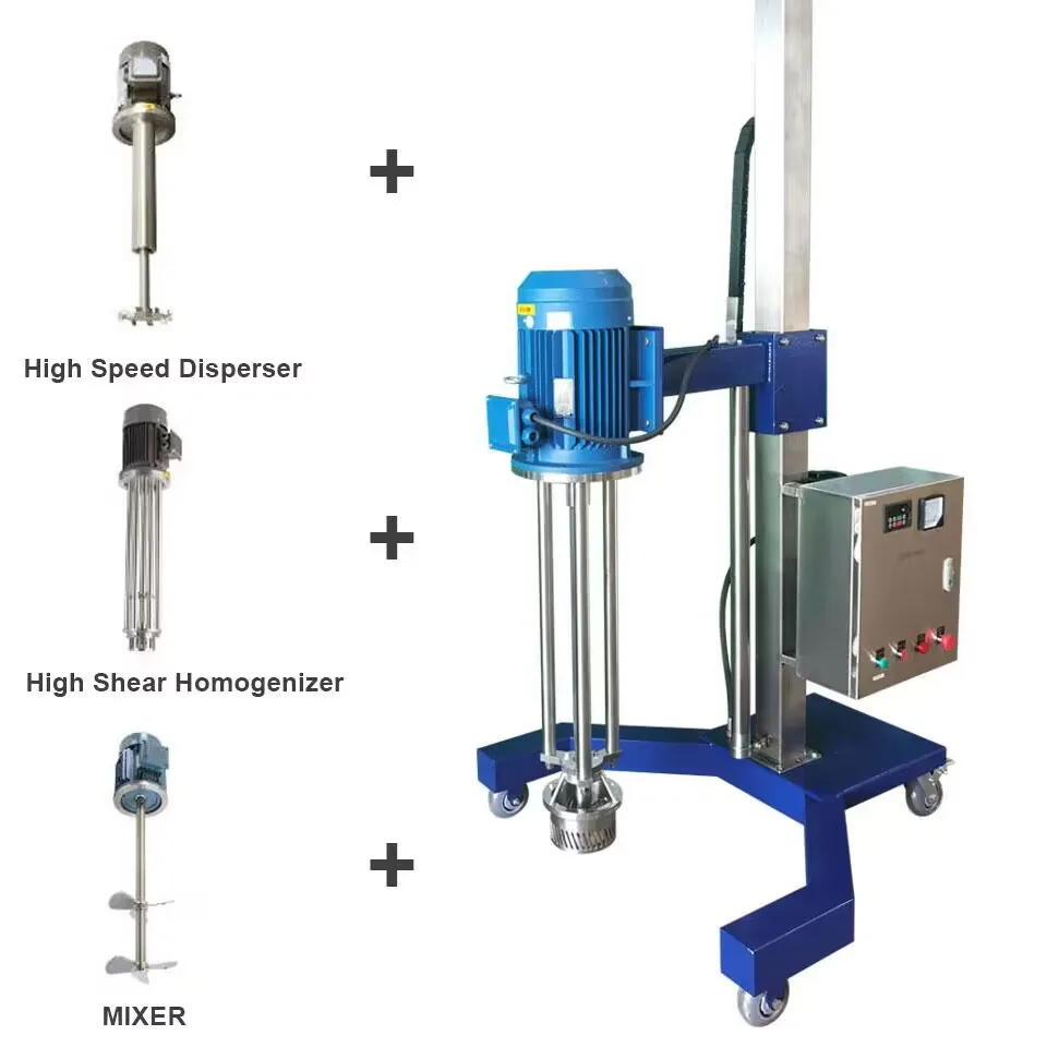 Cosmetics Mixing tank Facial Cream Making Machine Chocolate Motor Powered Mixer Lab High Shear Mixer Viscous Liquid Homogenizer