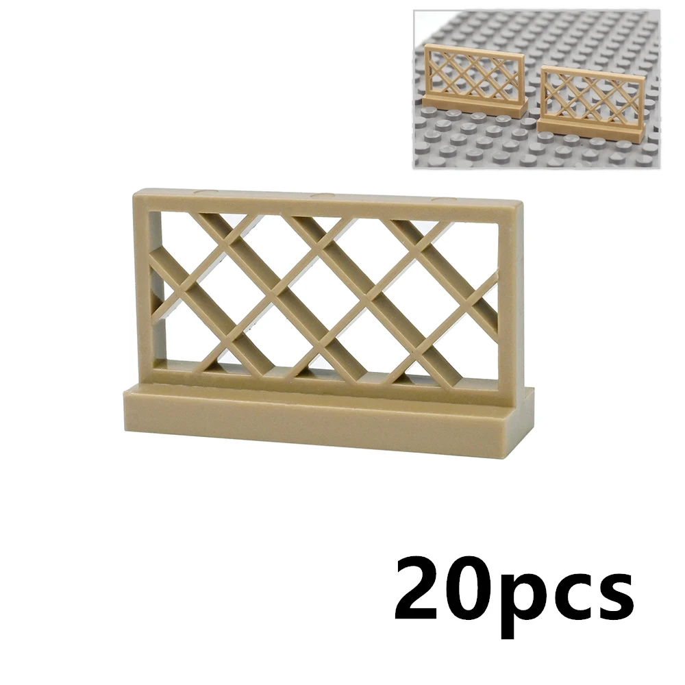 DIY Haus- und Gartengeländer, Zaun, Treppenteil, Latten, Baustein, Enlighten-Ziegel, kleine Partikel, Straßenansicht, kompatibel mit 6020 30134 – Detail 5