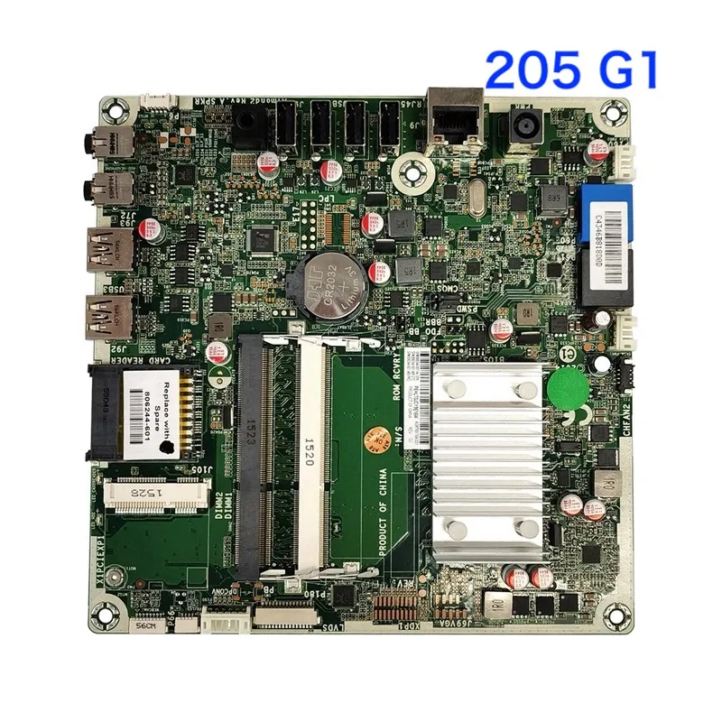 

For HP 205 G1 All-in-One Motherboard 751275-001 751275-501 751275-601 728601-001 Mainboard100%Tested OK Fully Work Free Shipping