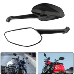 Motorcycle Rear View Mirror Side Mirrors For Ducati Diavel 14 Monster 821 1200 1200S 821 Dark Left Right Aluminium