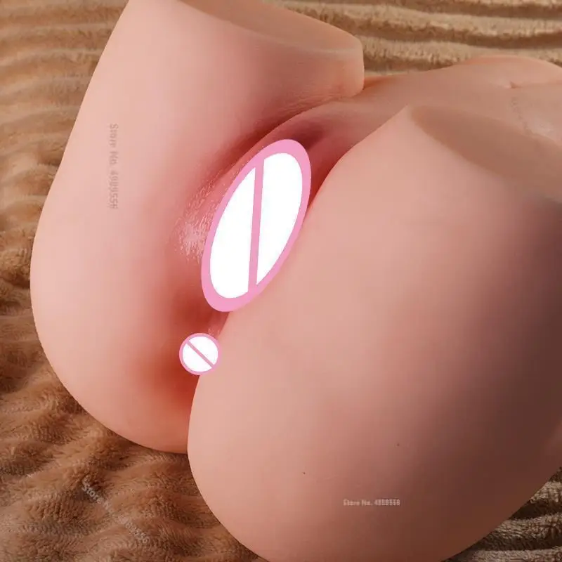 

Full Artificial Vagina Can Pussy Big Ass Plump Sex Doll Double Channels Anal Real Vaginasilicona Soft Male Masturbator Half Body