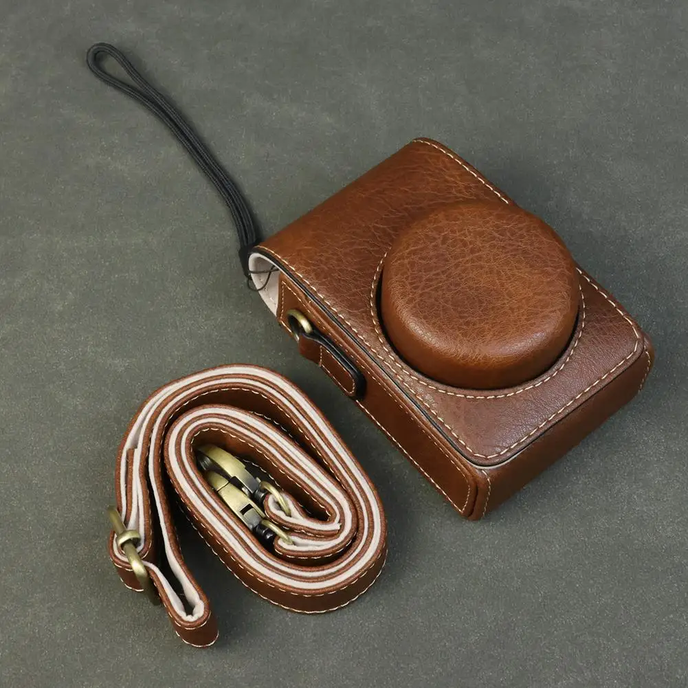 حافظة جلدية PU عالمية لهاتف سوني ZV1F/ZV1/Ricoh GR IIIx/Ricoh GR III II حقيبة كاميرا لكانون Sx740 G7x2 3 الغطاء الواقي #5