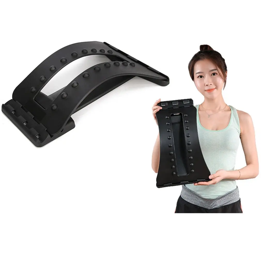 Back Massage Tractor Stretcher Fitness Equipment Stretch Relax Lumbar Support Spine Pain Relief Neck Lumbar Traction