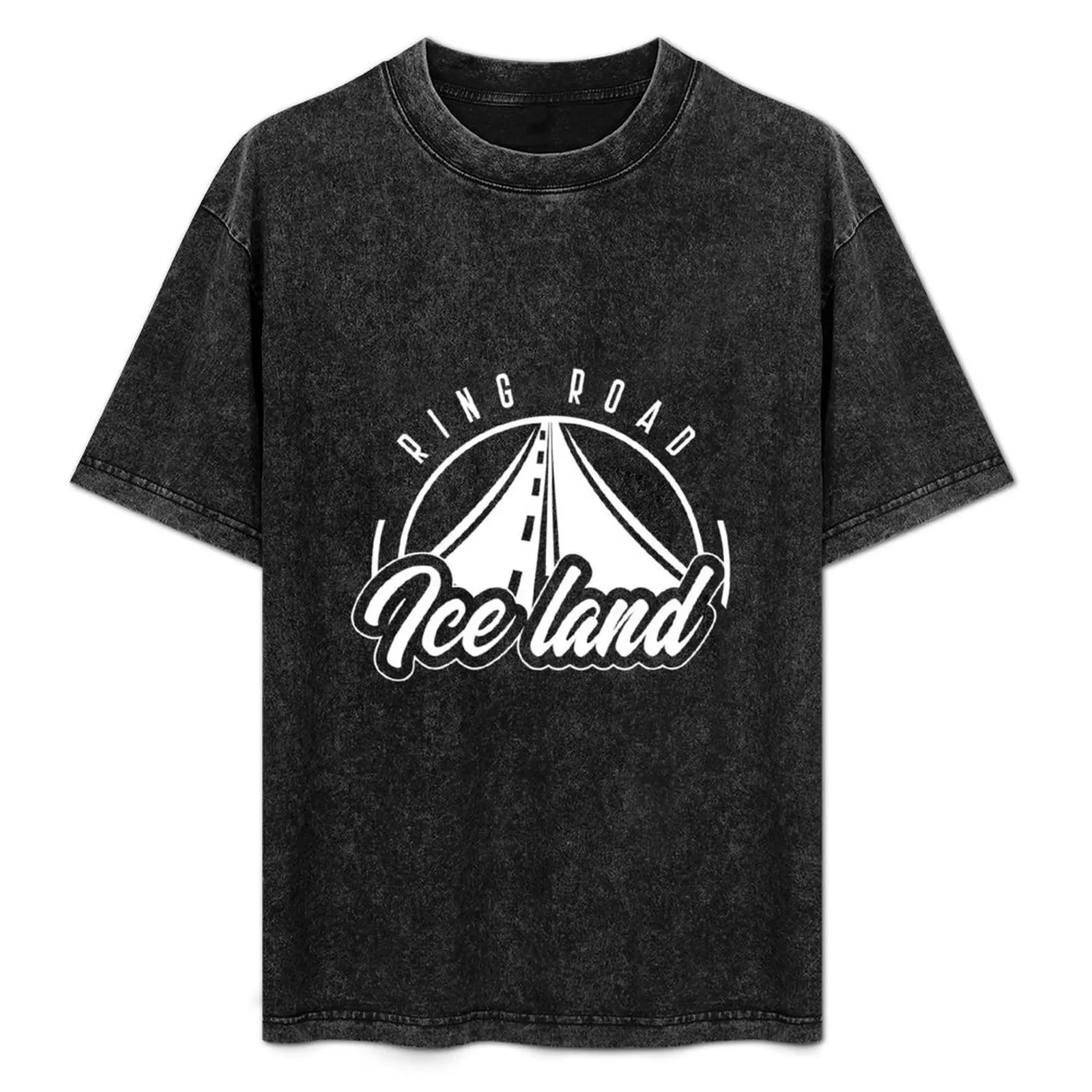 

Vintage Rind Road Iceland Travel product, Traveling print T-Shirt man graphic t shirt man t shirt cotton high quality T-Shirt
