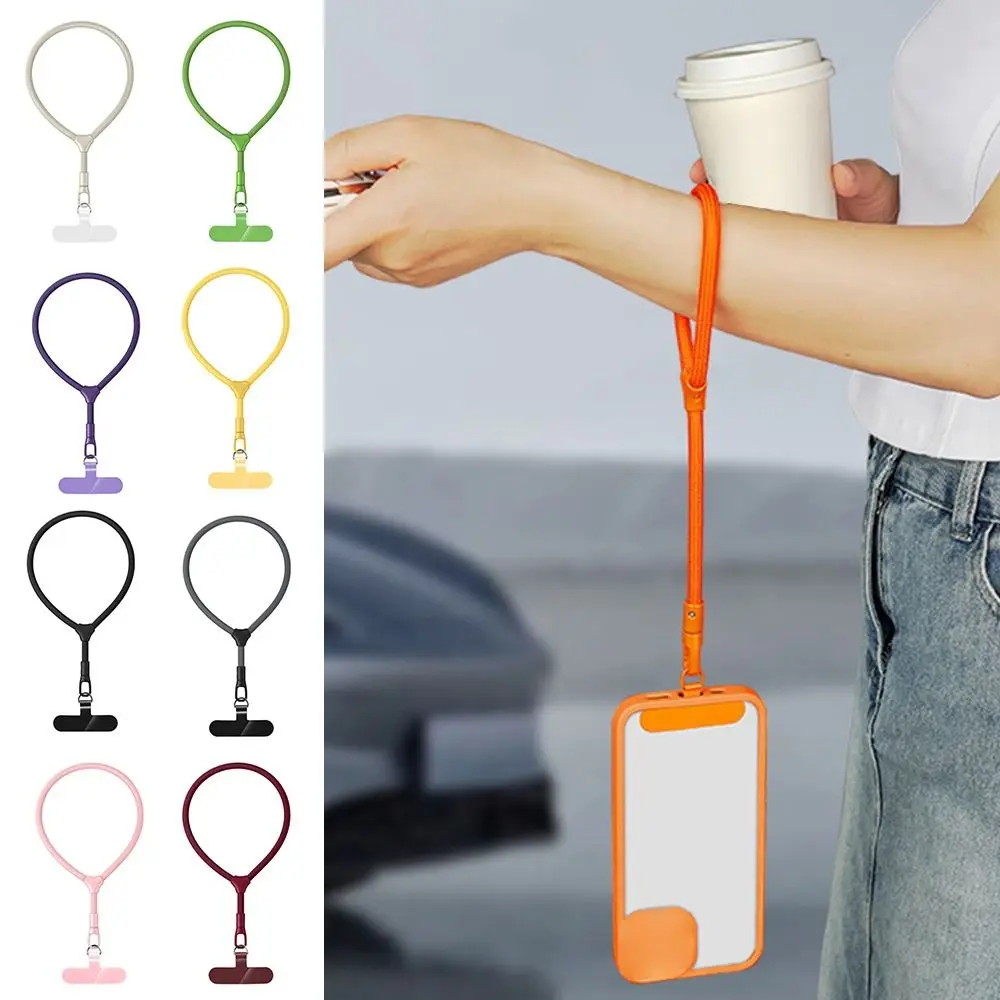 Adjustable Phone Lanyard Wrist Strap Anti-lost Woven Phone Hand Strap Short Rope Universal Mobile Phone Hanging Rope Men Women