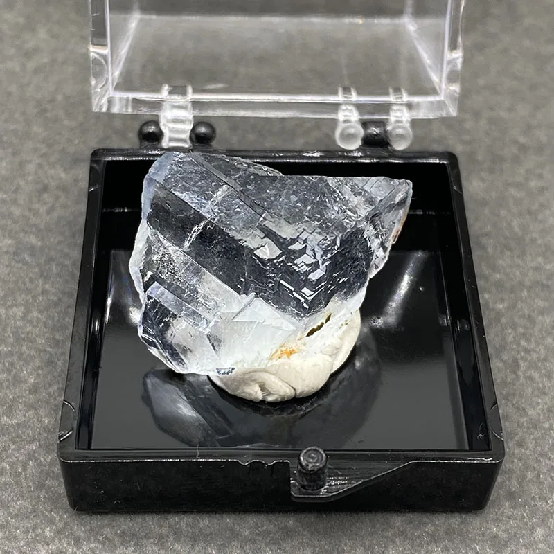 100% natural purple fluorite raw stone mineral specimen healing crystal gem collection+Box size:35*35*35mm