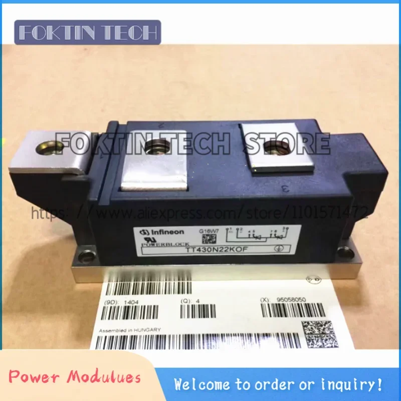 

TT430N22KOF TT430N20KOF TT430N18KOF TT430N16KOF New Oriignal Thyristor Module