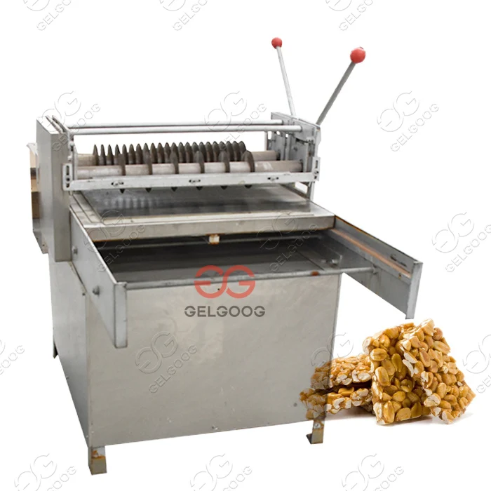 Equipo Manual Línea de producción a presión de sésamo Peanut Chikki máquinas para hacer barras de dulces máquina de barras de granola de cereales
