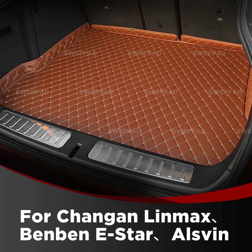 

Для Changan Linmax、Benben E-Star、Alsvin седан, индивидуальный коврик для багажника автомобиля, защитный коврик, грузовой вкладыш, автомобильные аксессуары для интерьера