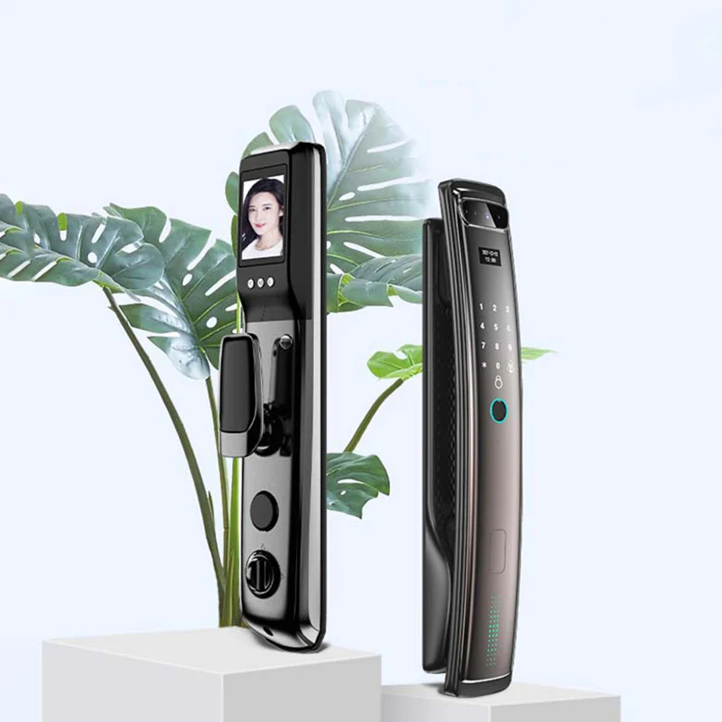 3D Face Recognition Door Lock Smart Phone APP Usmart Go WIFI Remote Control For Door Thickness 40-100mm Rechargeable Battery