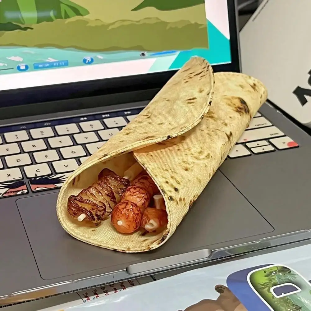 Grappige Pannenkoek Etui Grillige Pannenkoek Burrito Etui Houder Leuke Briefpapier Organisator Voor Schoolbenodigdheden Voor Studenten