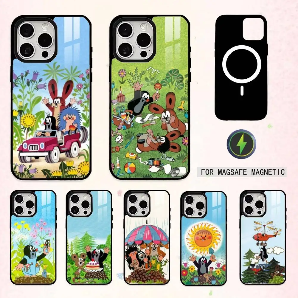 

Sweet Cartoon T-The Little M-Mole Phone Case For iPhone17,16,15,14,13,12,11 Plus,Pro Max Magnetic For Magsafe Wireless Charging