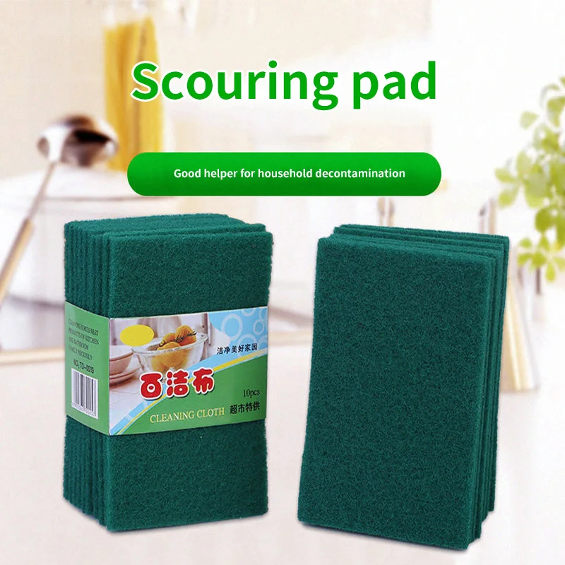Esponja de limpieza para el hogar, cepillo exfoliante, estropajo para lavar platos, paño de esponja para el hogar y la cocina, 5/10 Uds.