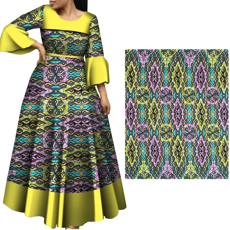 Ankara Wax Print Fabric High Quality African Wax Fabric 100% Polyester Guaranteed Veritable Real Wax Fabric For Dresses