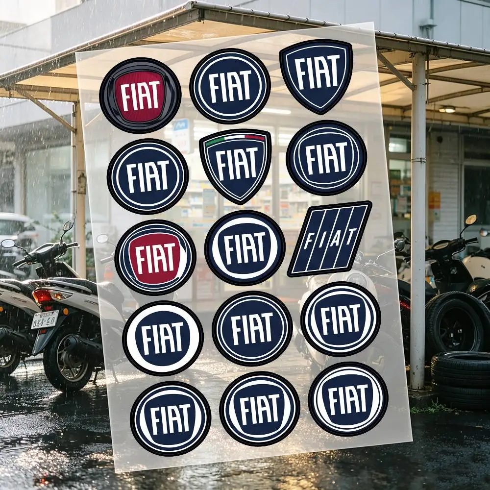 

F-Fiat Logo Motorcycle Stickers Car Body Vinyl Stickers Laptop Wall Decals Car Modification Accessories
