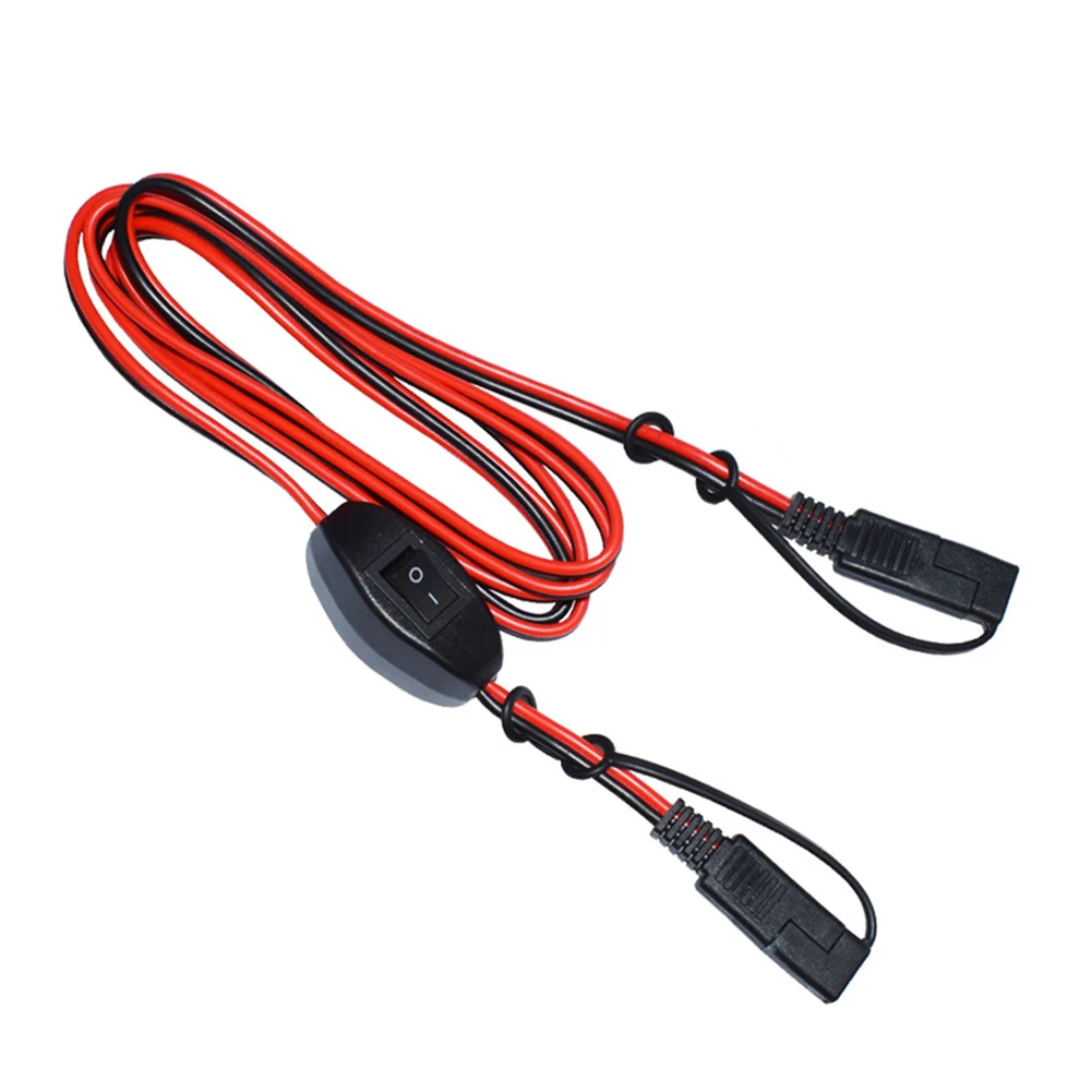 20cm SAE Extension Cable With 12V On/Off Power Switch 14AWG Copper Wire SAE Quick Connector Harness For Camper Trailer Solar