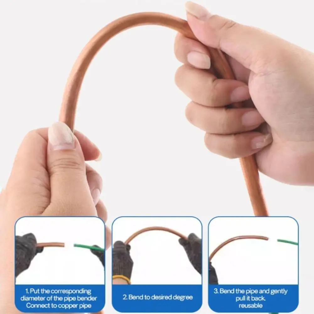 PE Plastic Air Conditioning Copper Protector 4M Length Anti-Deformation PE Plastic Elbow Artifact Non-Deformation Copper Pipe