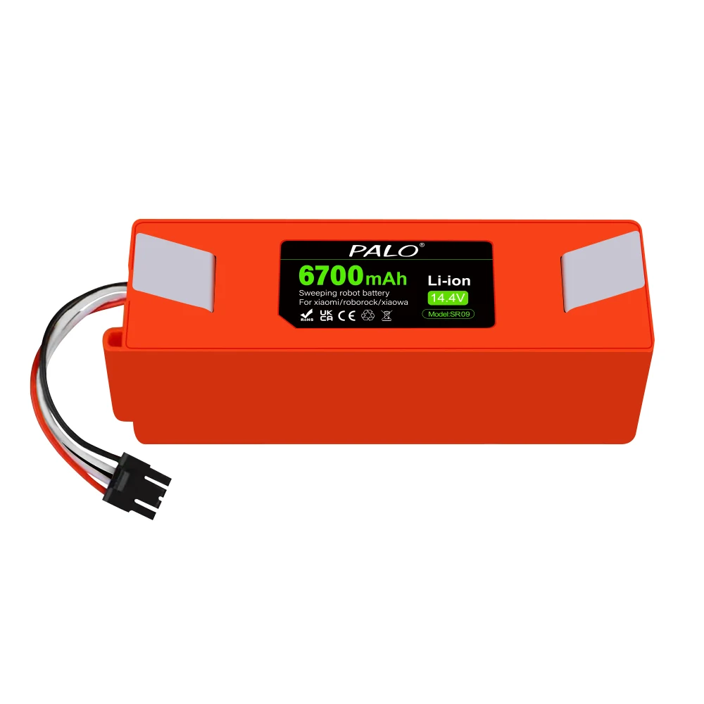 14.4V 6700mAh Robotic Vacuum Cleaner Replacement Battery For Xiaomi Roborock S55 S60 S65 S50 S51 S5 MAX S6 Parts BRR-2P4S-5200S