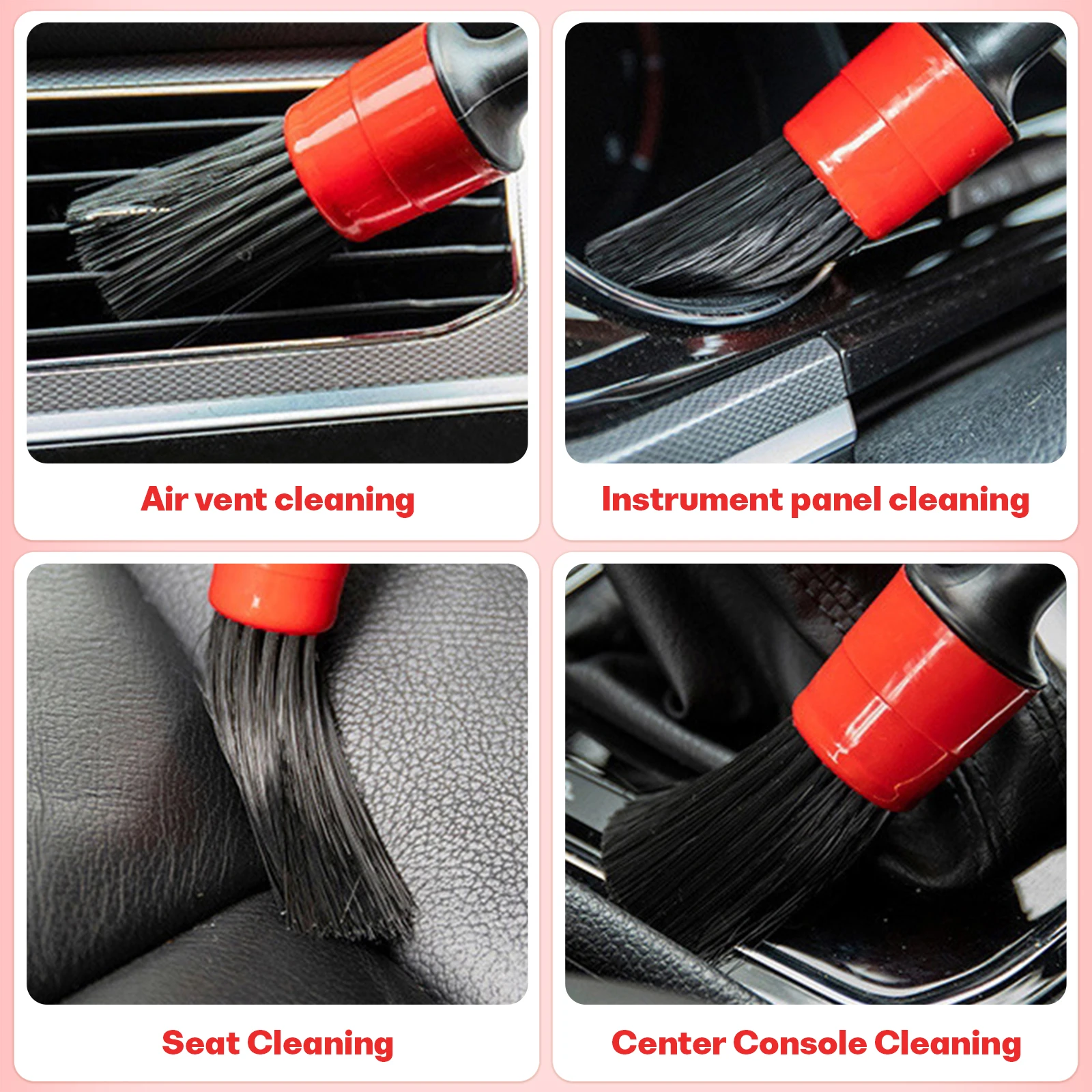 1/5x Car Wash Brush Detailing Brushes Set for Car Detailing Cleaning Brush Dashboard Air Outlet Wheels Auto Car Cleaning Tools