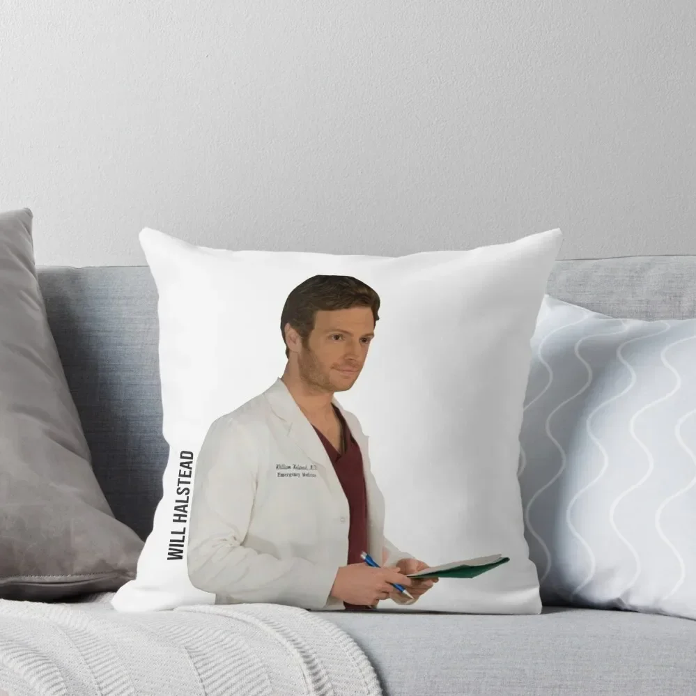 CHICAGO MED - WILL HALSTEAD - NICK GEHLFUSS Throw Pillow pillows decor home luxury sofa pillows pillow