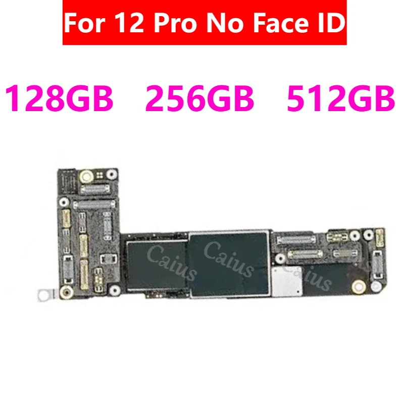 لوحة أم لهاتف iPhone 12 Pro 100% غير مقفلة مع معرف الوجه لوحة رئيسية أصلية نظيفة iCloud 128GB بدون لوحة منطق لحساب الهوية
