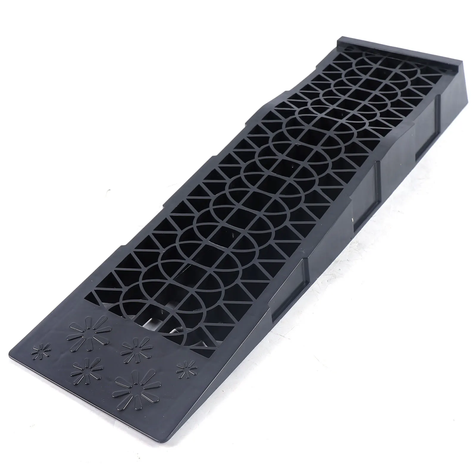 Car Lifting Ramps Wide Wheel 1 Pair of Car Plastic Rear Ramps 3T Stable Heavy Duty Plastic