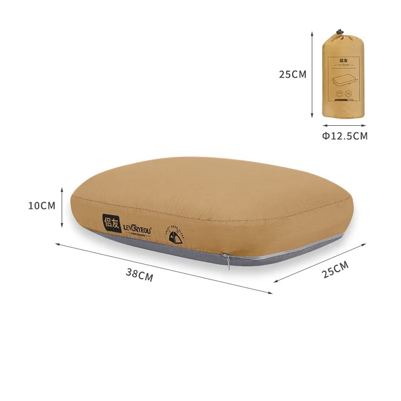 الذاكرة القطن وسادة عنق الرحم التخييم انتعاش بطيء وسادة المحمولة معدات التخييم في الهواء الطلق المشي لمسافات طويلة السفر سرير لوازم #6